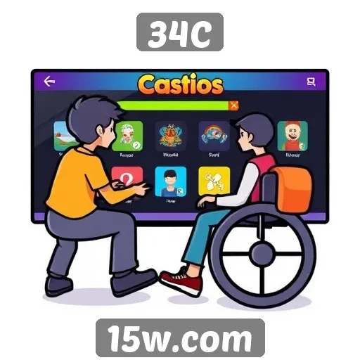 Acessibilidade e inclusão no site de jogos 34C